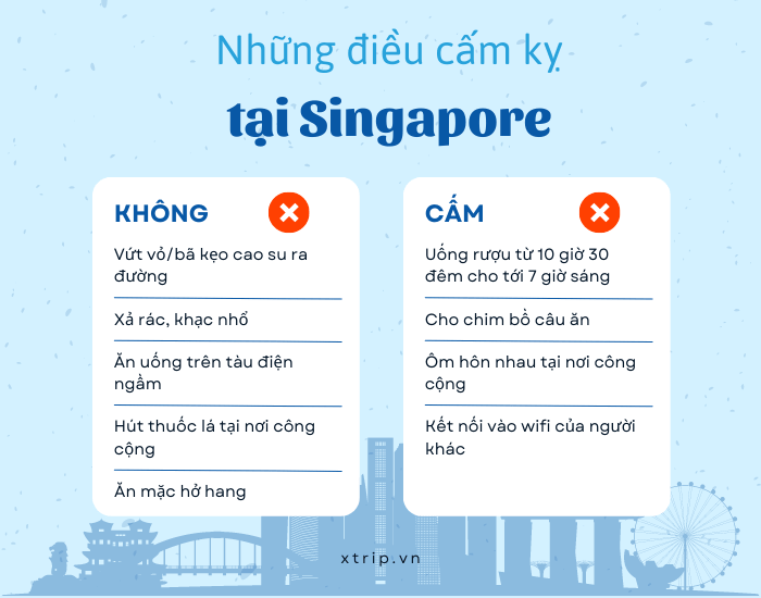 Những điều cấm kỵ khi du lịch Singapore